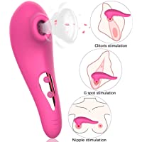  - Xocity Succionadores de clítoris- Vibrador estimulador de succión USB recargables10 modos Para Mujeres- Material de Silicona Medicalizado- Juguetes eróticos masajeador del clítoris para masturbación